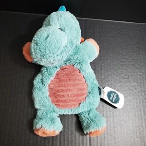 NEW Mary Meyer Dinosaur Lovey Plush Soothie LUXE SOFT Baby Toy Green Red 10"
